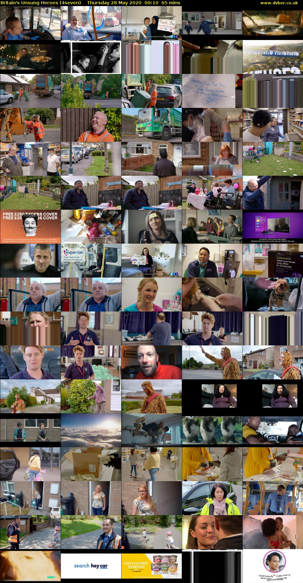 Britain's Unsung Heroes (4seven) Thursday 28 May 2020 00:10 - 01:15
