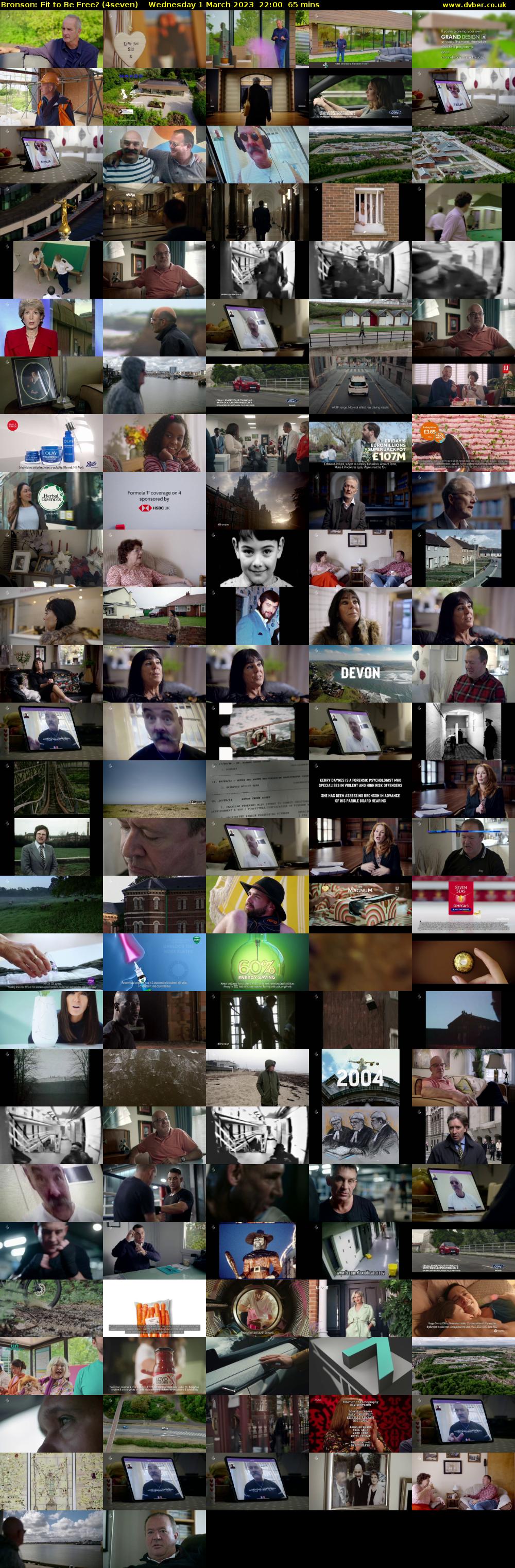 Bronson: Fit to Be Free? (4seven) Wednesday 1 March 2023 22:00 - 23:05