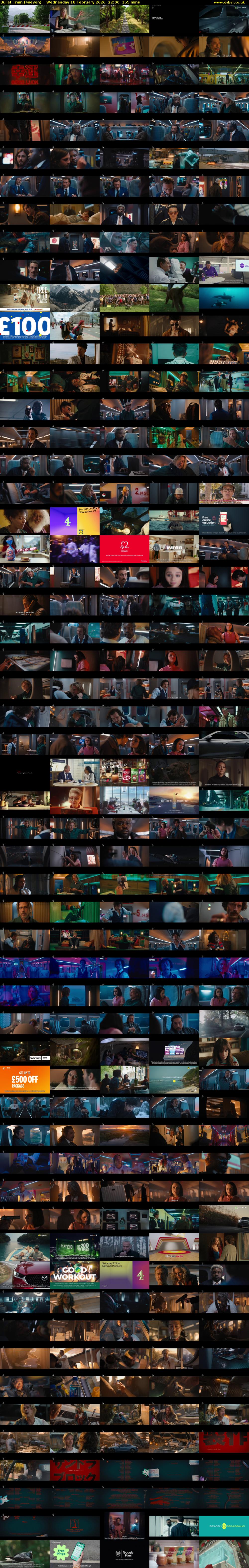 Bullet Train (4seven) Wednesday 18 February 2026 22:00 - 00:35