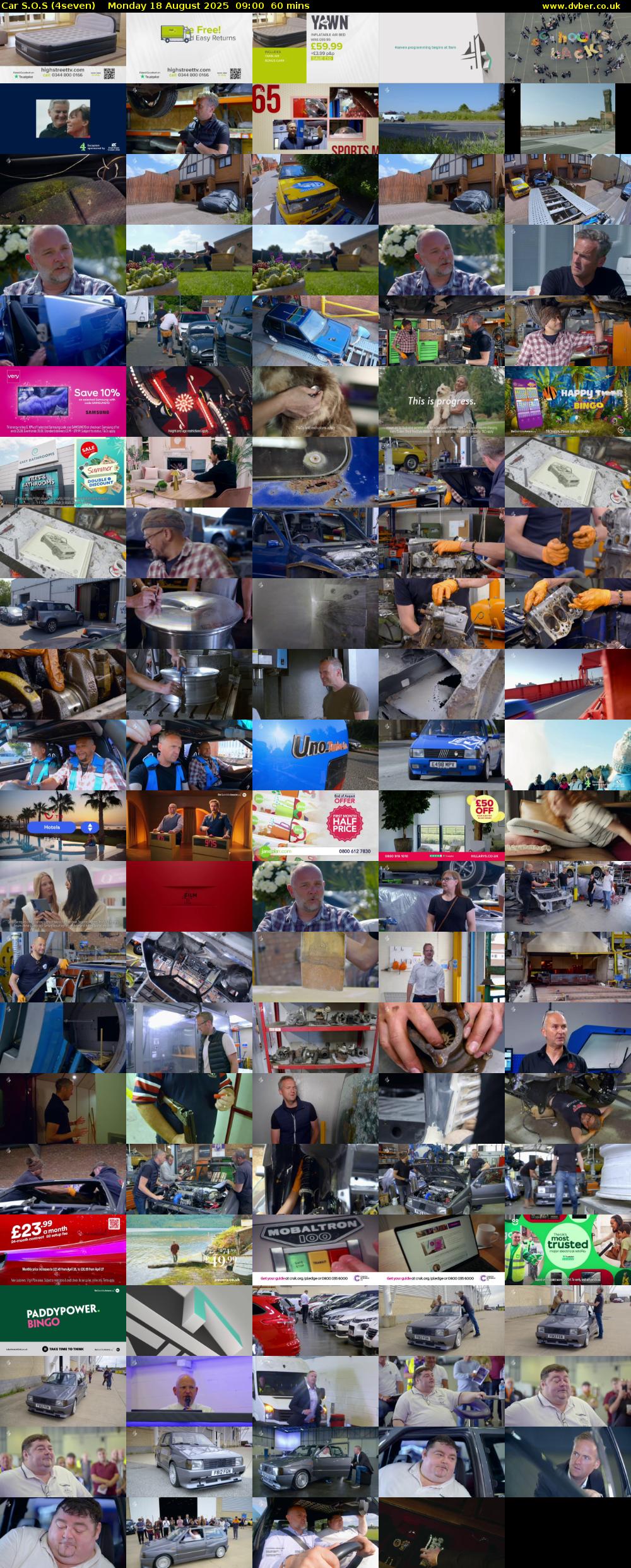 Car S.O.S (4seven) Monday 18 August 2025 09:00 - 10:00