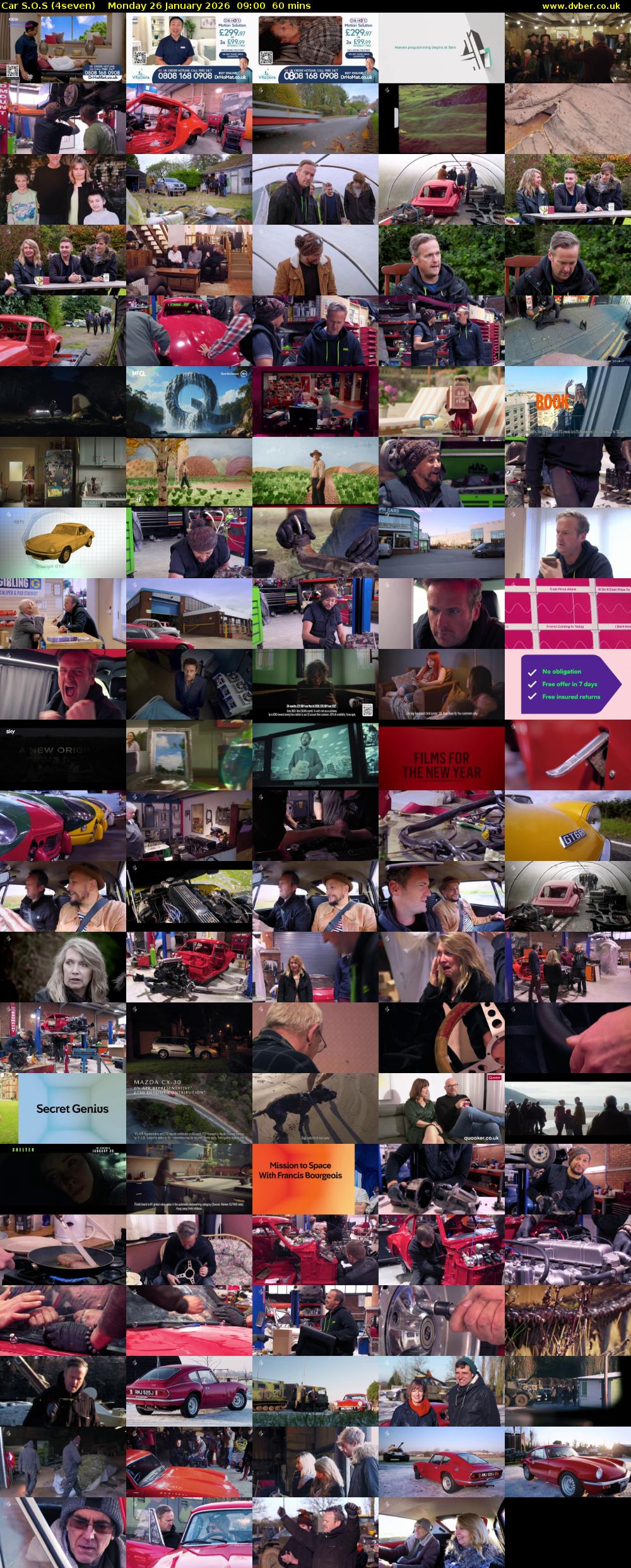 Car S.O.S (4seven) Monday 26 January 2026 09:00 - 10:00