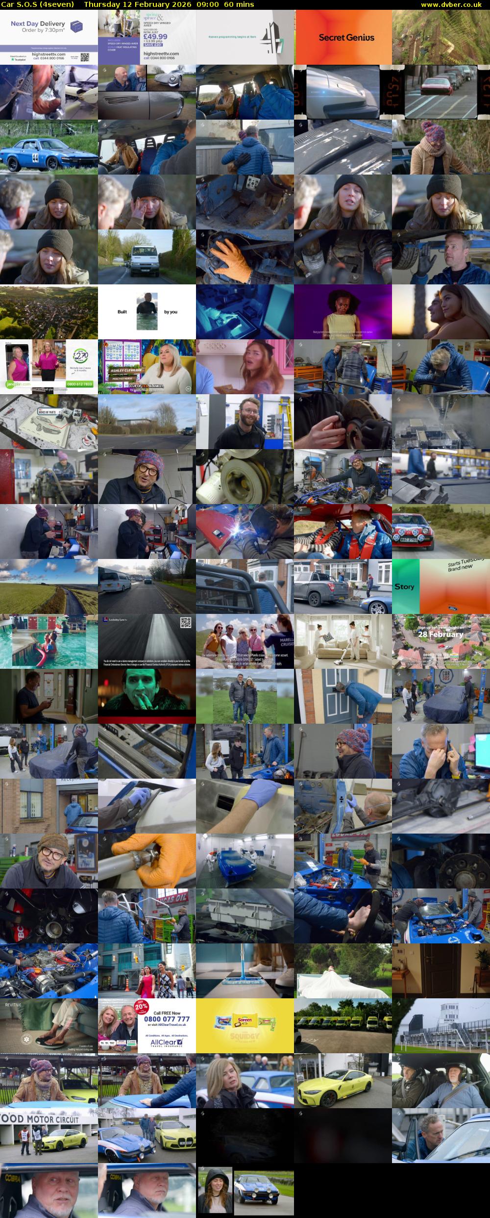 Car S.O.S (4seven) Thursday 12 February 2026 09:00 - 10:00