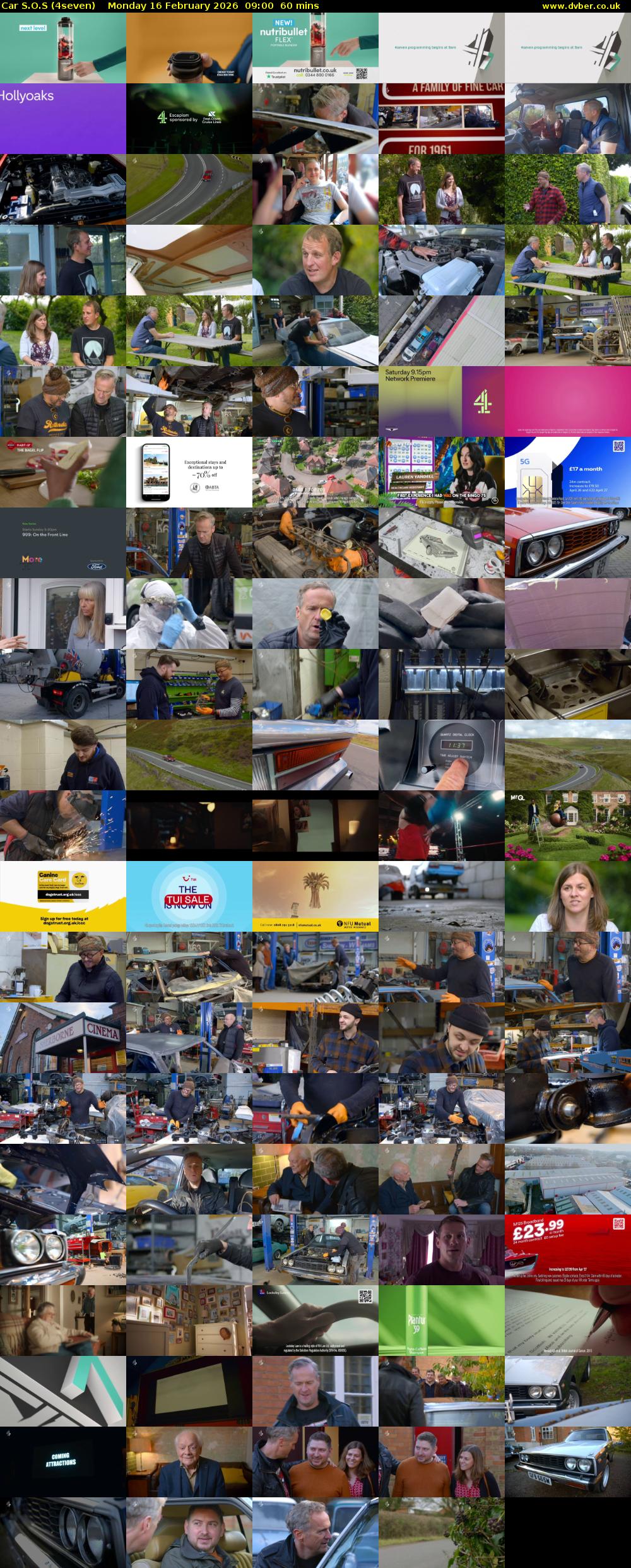 Car S.O.S (4seven) Monday 16 February 2026 09:00 - 10:00
