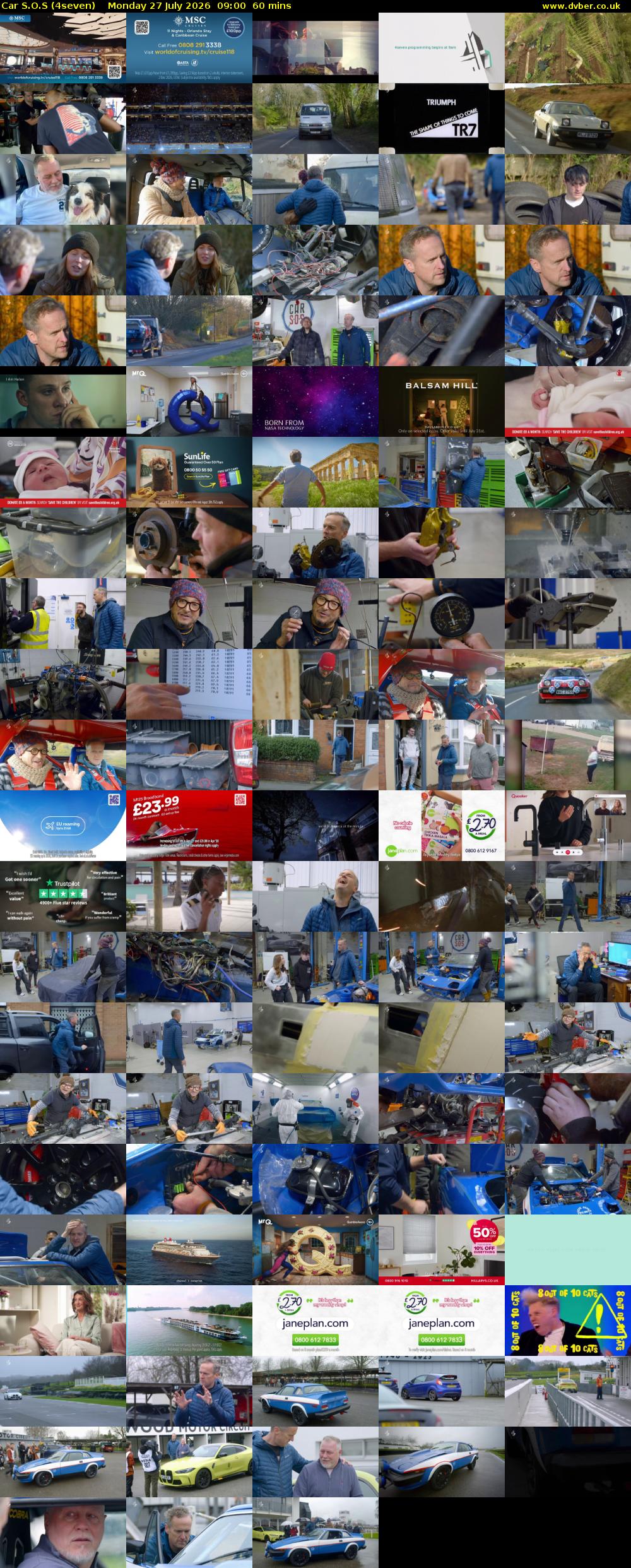 Car S.O.S (4seven) Monday 27 July 2026 09:00 - 10:00
