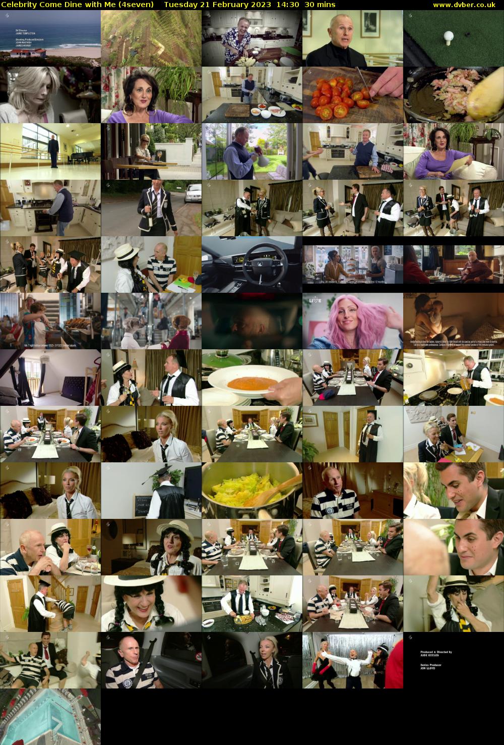 Celebrity Come Dine with Me (4seven) Tuesday 21 February 2023 14:30 - 15:00