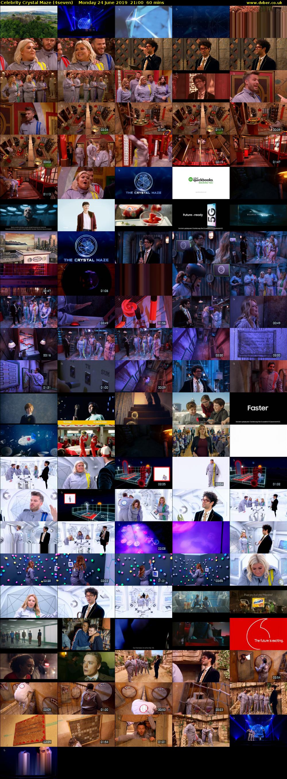 Celebrity Crystal Maze (4seven) Monday 24 June 2019 21:00 - 22:00