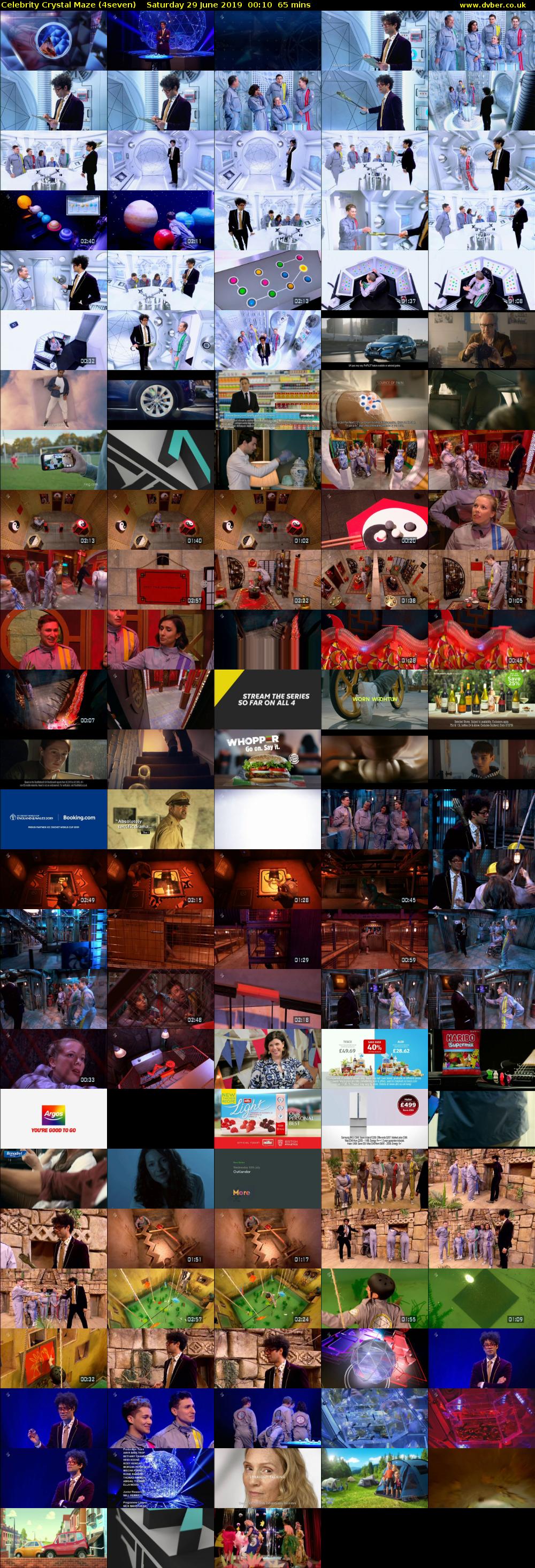 Celebrity Crystal Maze (4seven) Saturday 29 June 2019 00:10 - 01:15