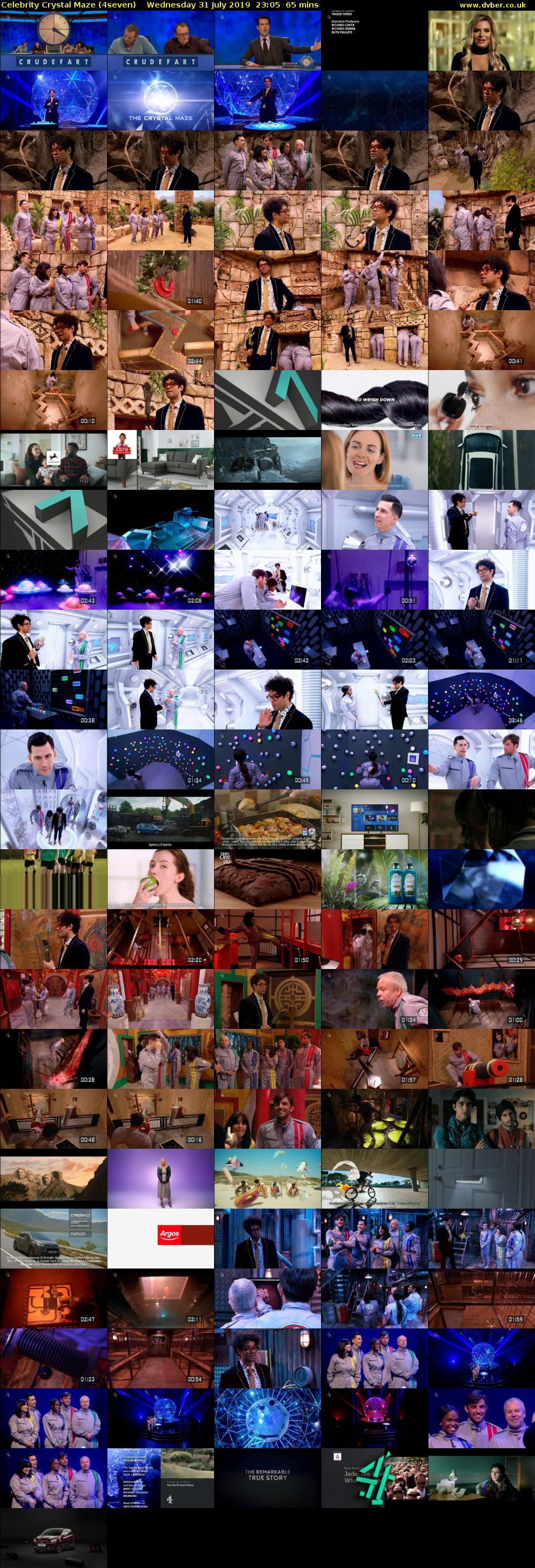Celebrity Crystal Maze (4seven) Wednesday 31 July 2019 23:05 - 00:10