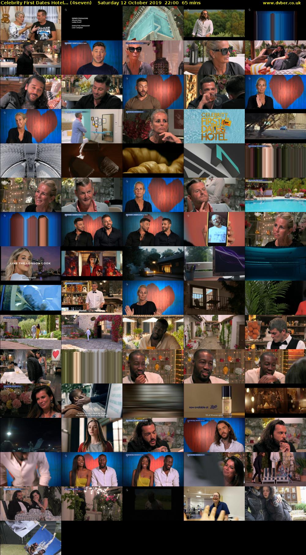 Celebrity First Dates Hotel... (4seven) Saturday 12 October 2019 22:00 - 23:05