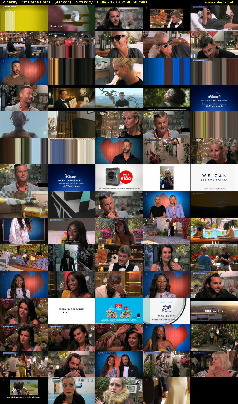 Celebrity First Dates Hotel... (4seven) Saturday 11 July 2020 02:50 - 03:50