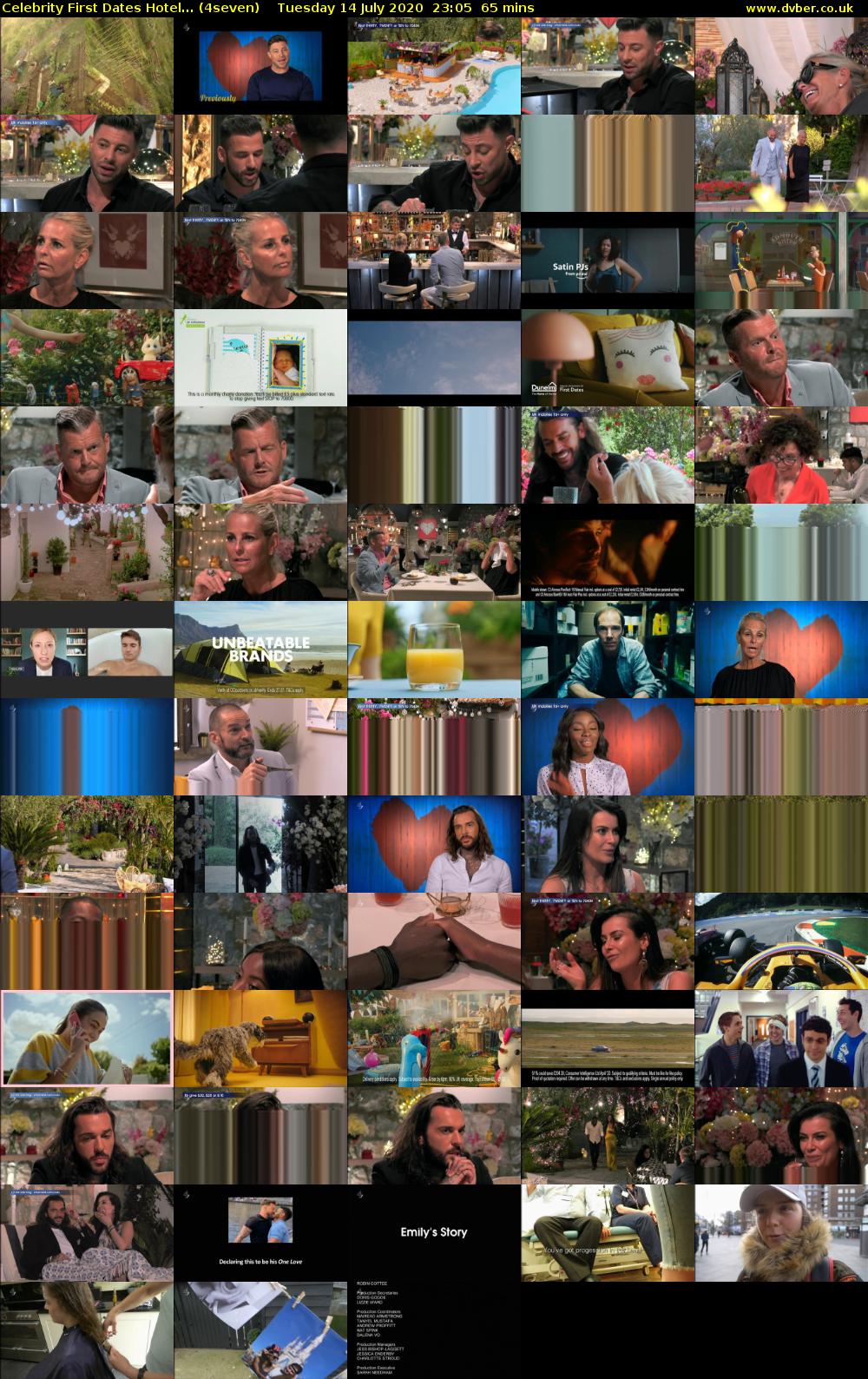 Celebrity First Dates Hotel... (4seven) Tuesday 14 July 2020 23:05 - 00:10