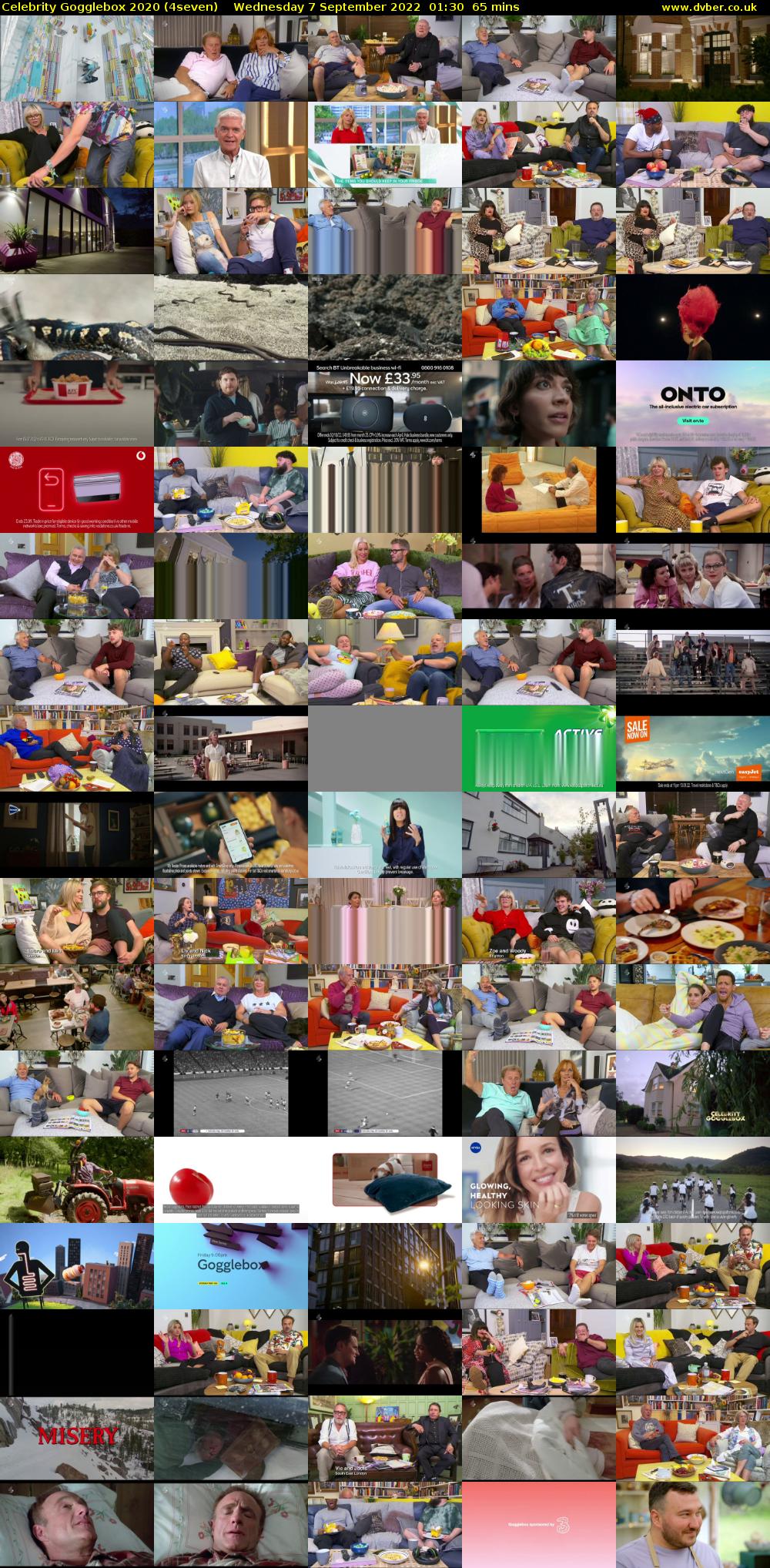 Celebrity Gogglebox 2020 (4seven) Wednesday 7 September 2022 01:30 - 02:35