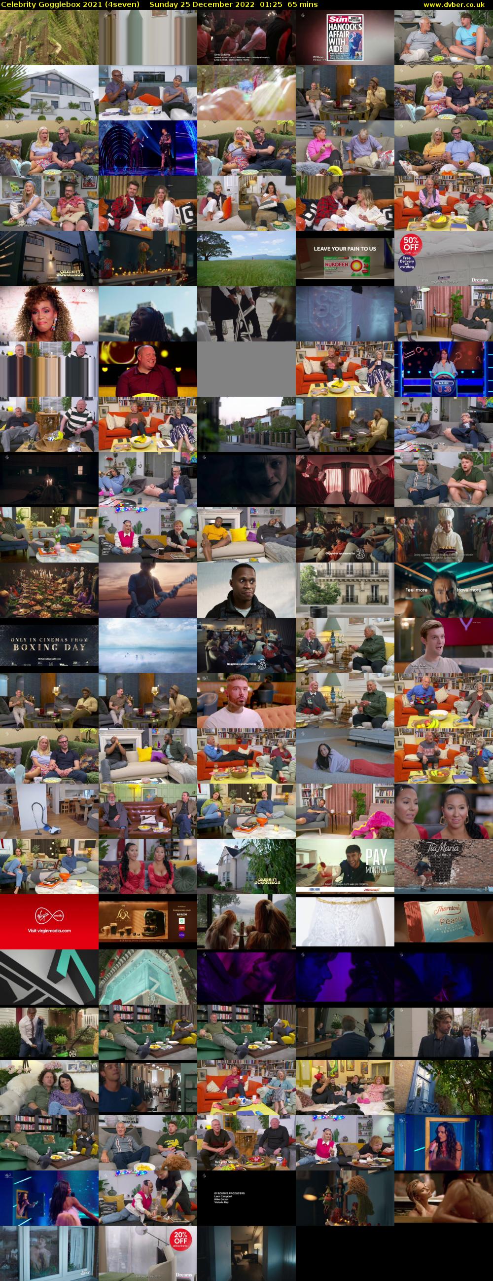 Celebrity Gogglebox 2021 (4seven) Sunday 25 December 2022 01:25 - 02:30