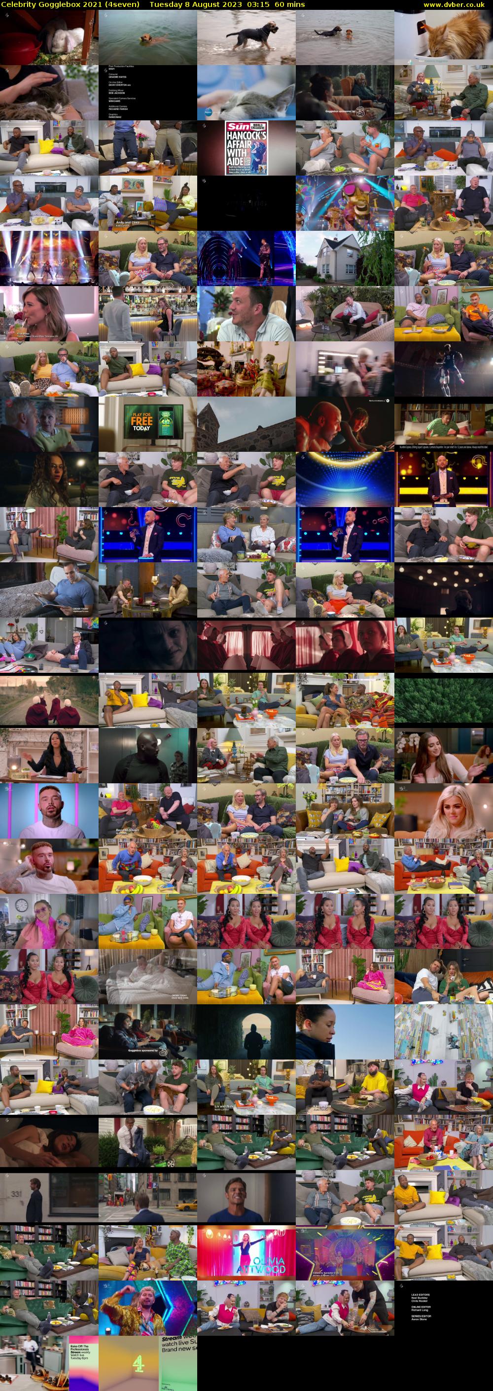 Celebrity Gogglebox 2021 (4seven) Tuesday 8 August 2023 03:15 - 04:15