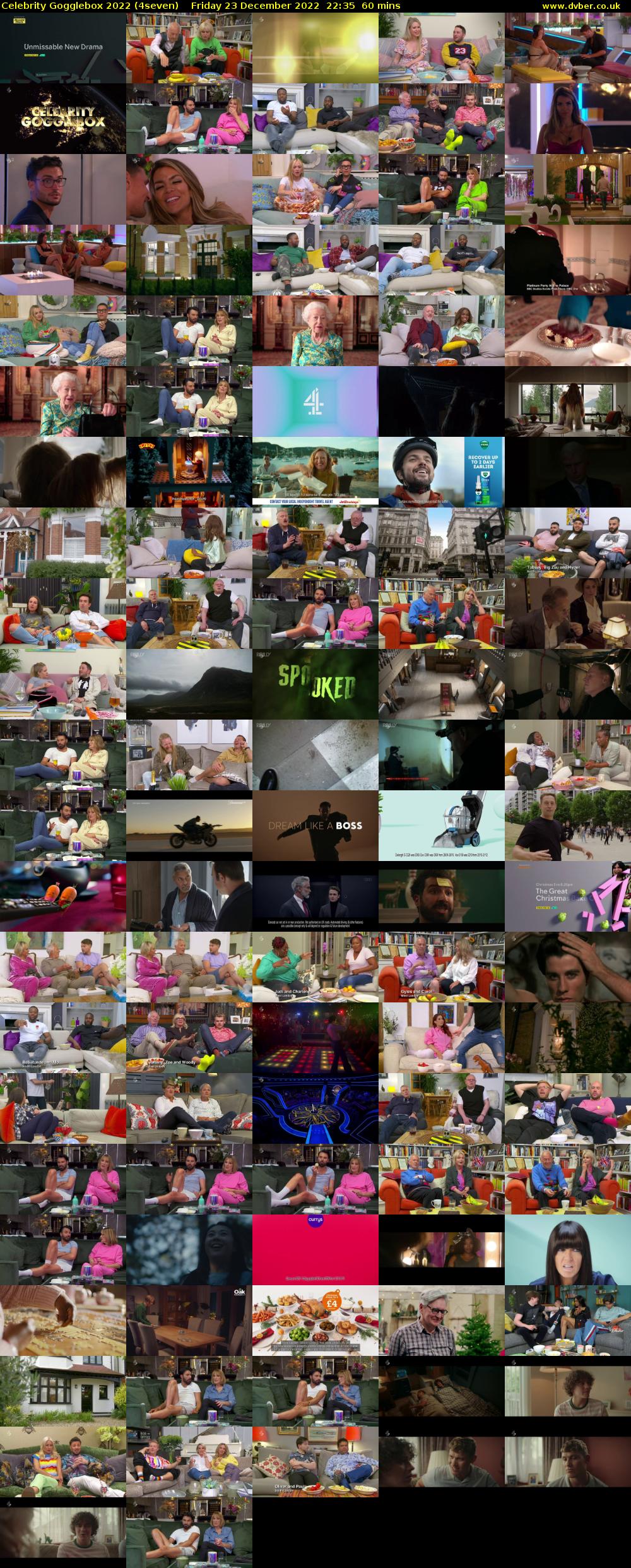 Celebrity Gogglebox 2022 (4seven) Friday 23 December 2022 22:35 - 23:35