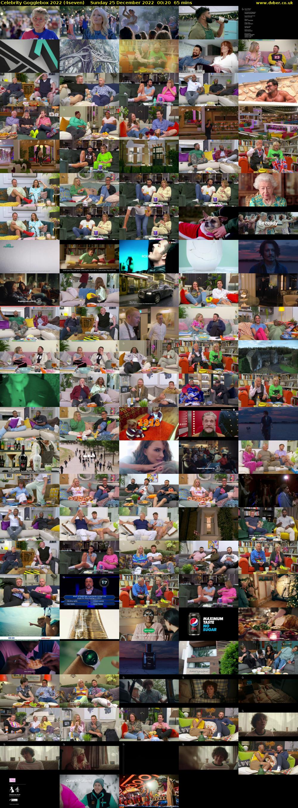 Celebrity Gogglebox 2022 (4seven) Sunday 25 December 2022 00:20 - 01:25
