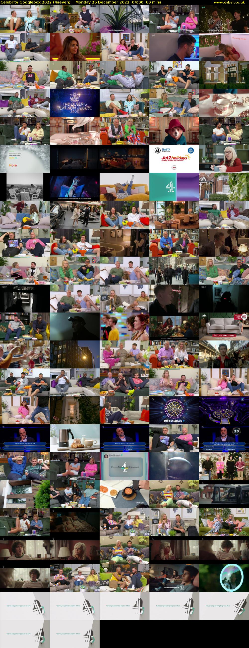 Celebrity Gogglebox 2022 (4seven) Monday 26 December 2022 04:00 - 05:00
