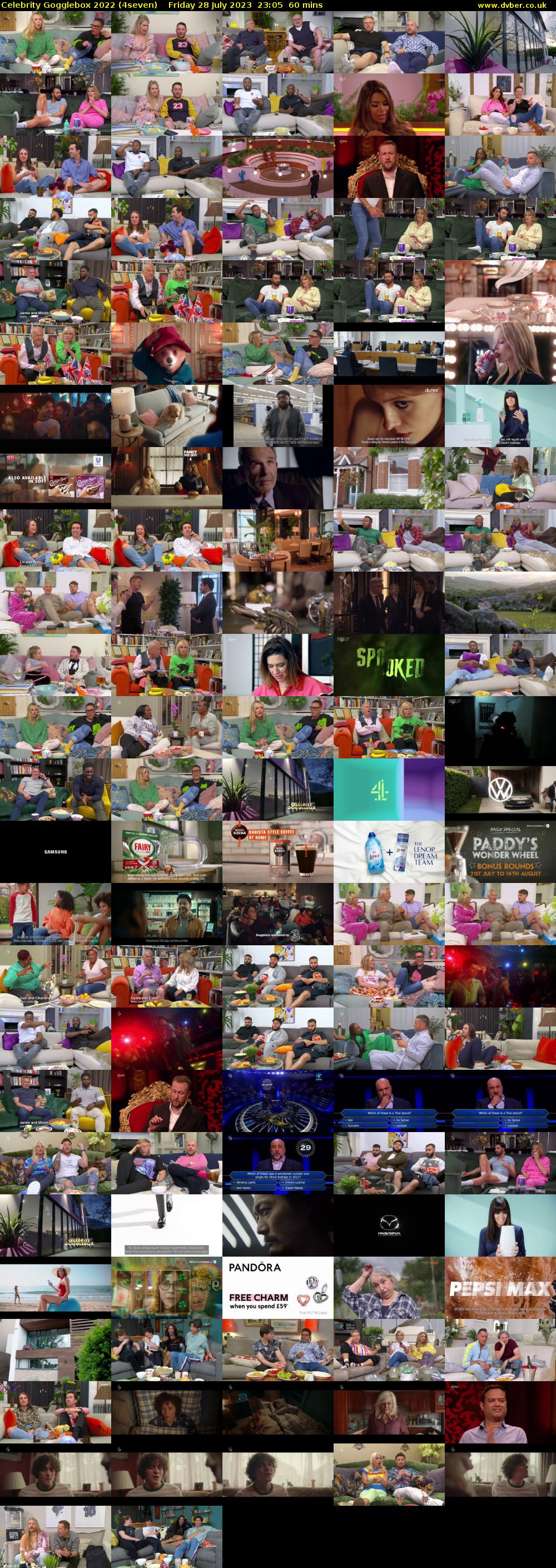 Celebrity Gogglebox 2022 (4seven) Friday 28 July 2023 23:05 - 00:05