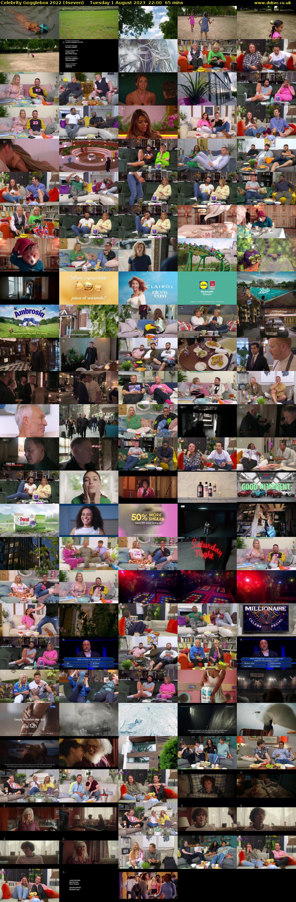 Celebrity Gogglebox 2022 (4seven) Tuesday 1 August 2023 22:00 - 23:05