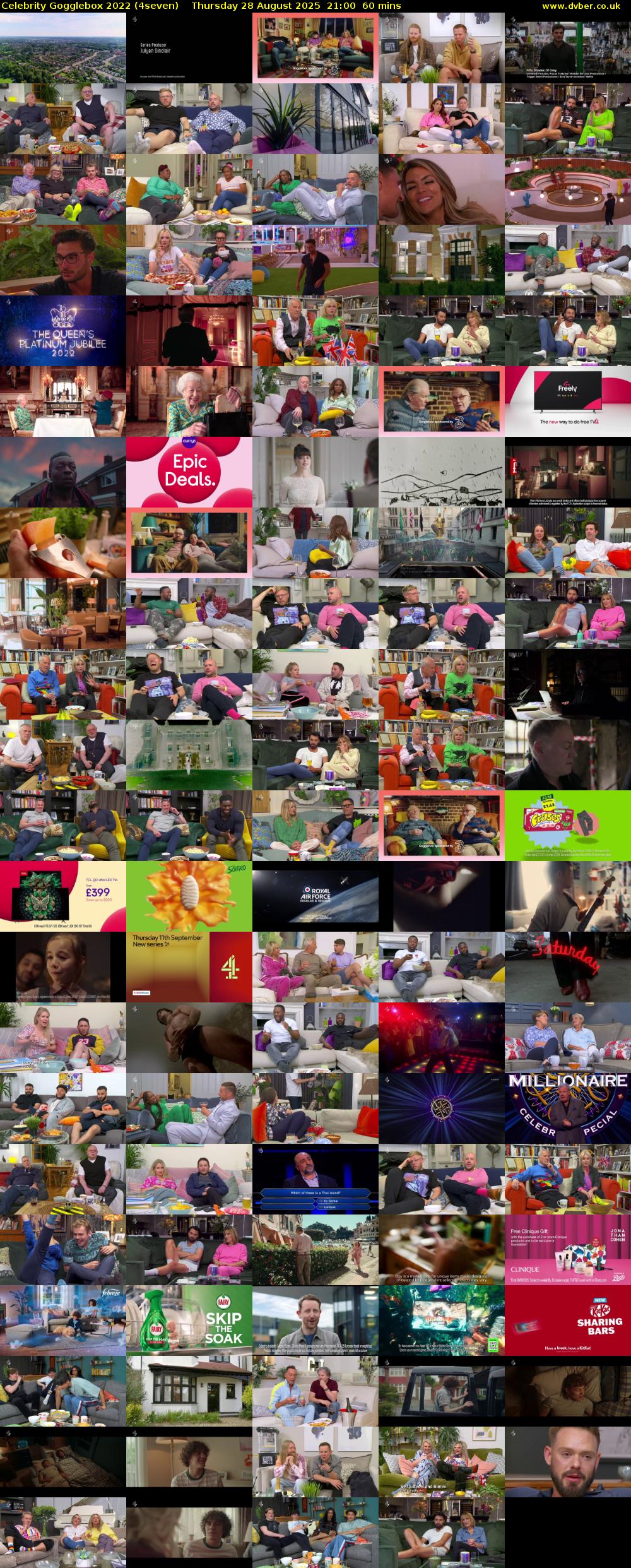 Celebrity Gogglebox 2022 (4seven) Thursday 28 August 2025 21:00 - 22:00