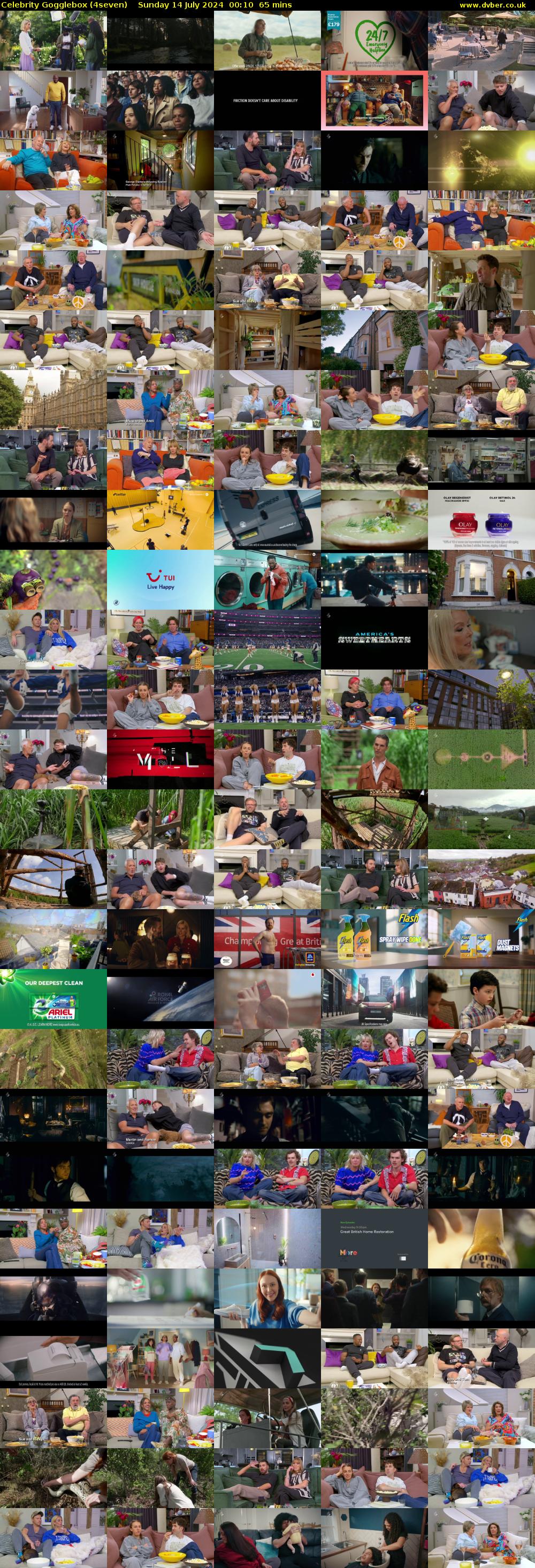 Celebrity Gogglebox (4seven) Sunday 14 July 2024 00:10 - 01:15