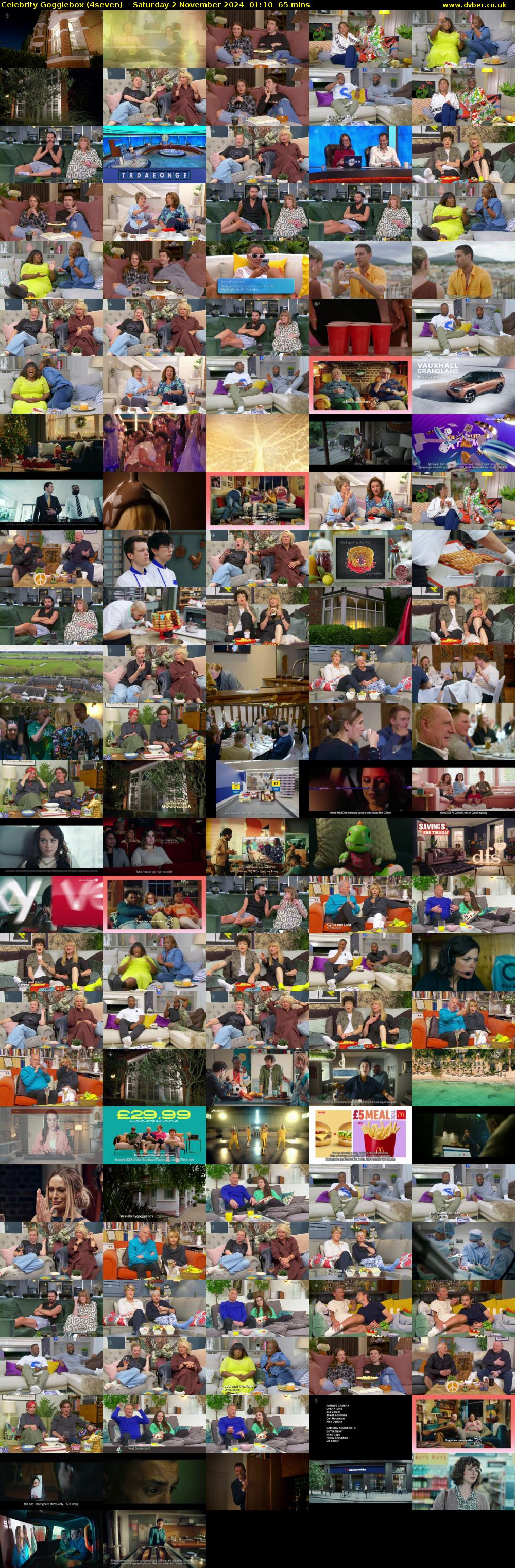 Celebrity Gogglebox (4seven) Saturday 2 November 2024 01:10 - 02:15