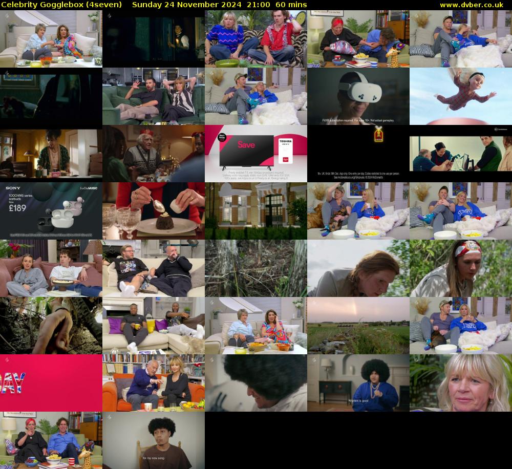 Celebrity Gogglebox (4seven) Sunday 24 November 2024 21:00 - 22:00