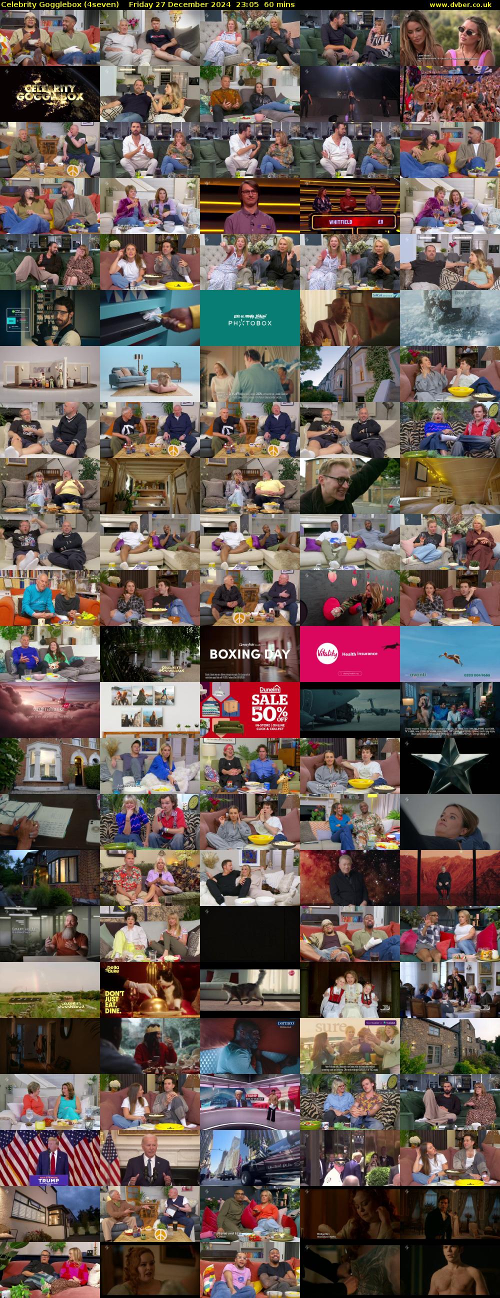 Celebrity Gogglebox (4seven) Friday 27 December 2024 23:05 - 00:05