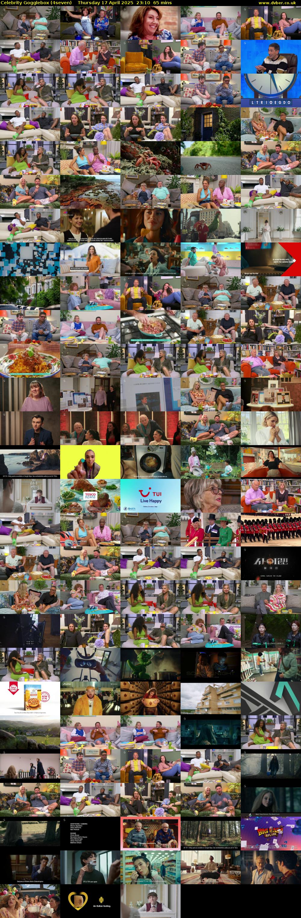 Celebrity Gogglebox (4seven) Thursday 17 April 2025 23:10 - 00:15