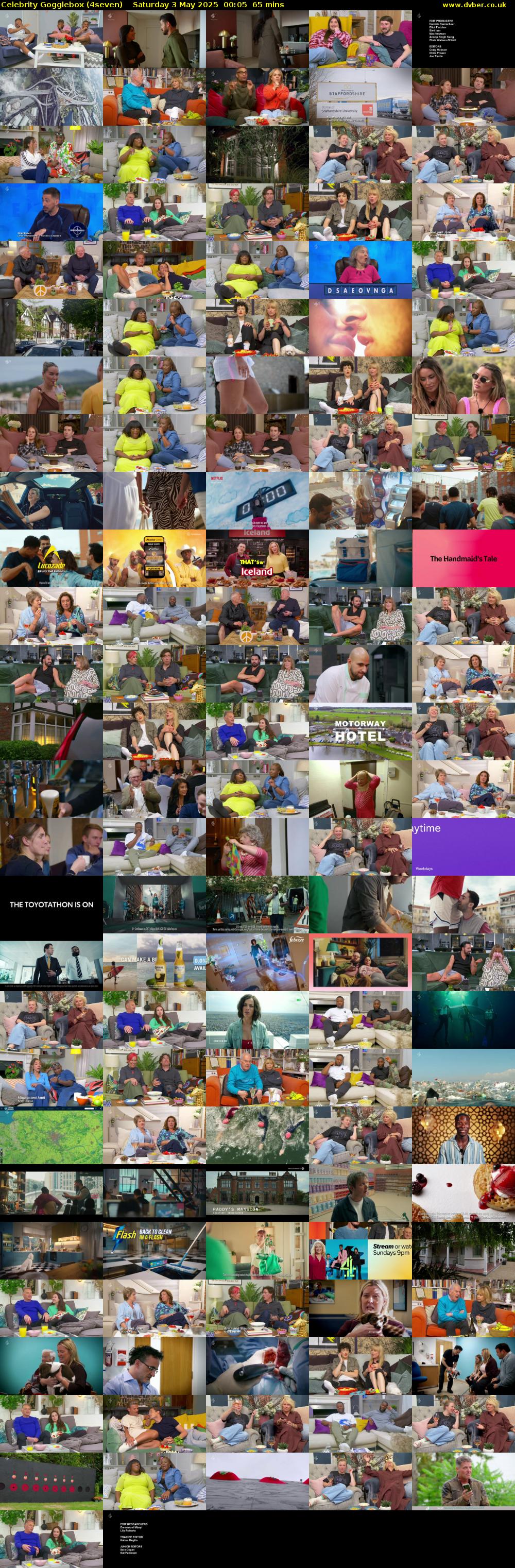 Celebrity Gogglebox (4seven) Saturday 3 May 2025 00:05 - 01:10