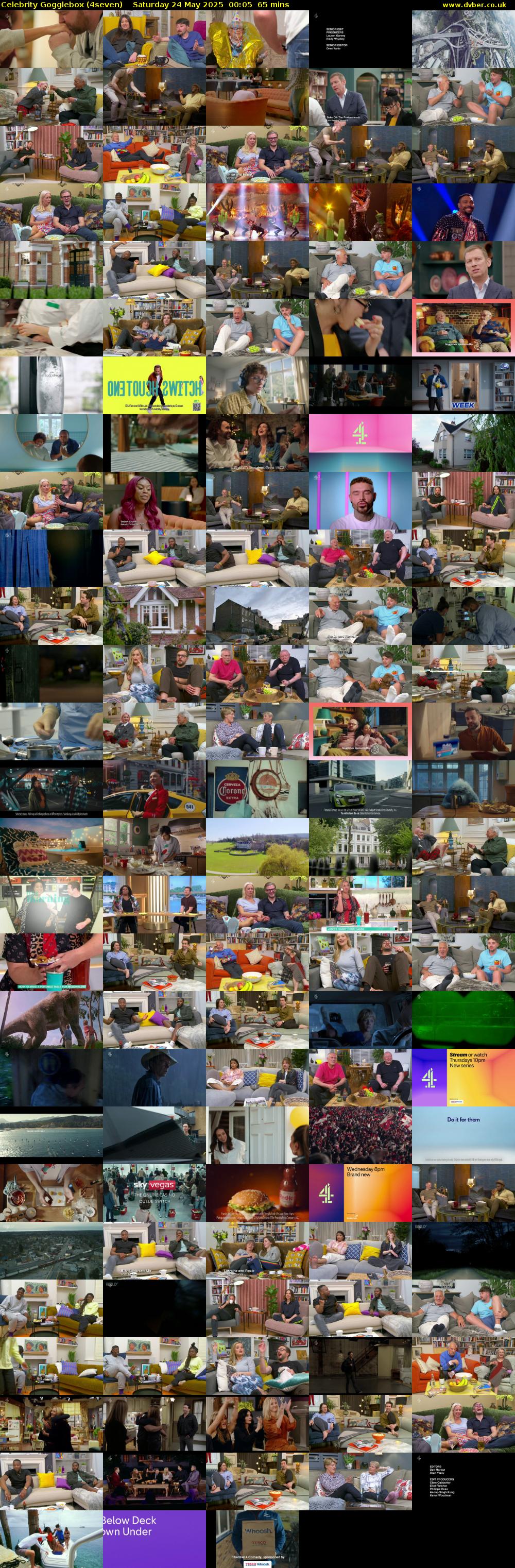 Celebrity Gogglebox (4seven) Saturday 24 May 2025 00:05 - 01:10