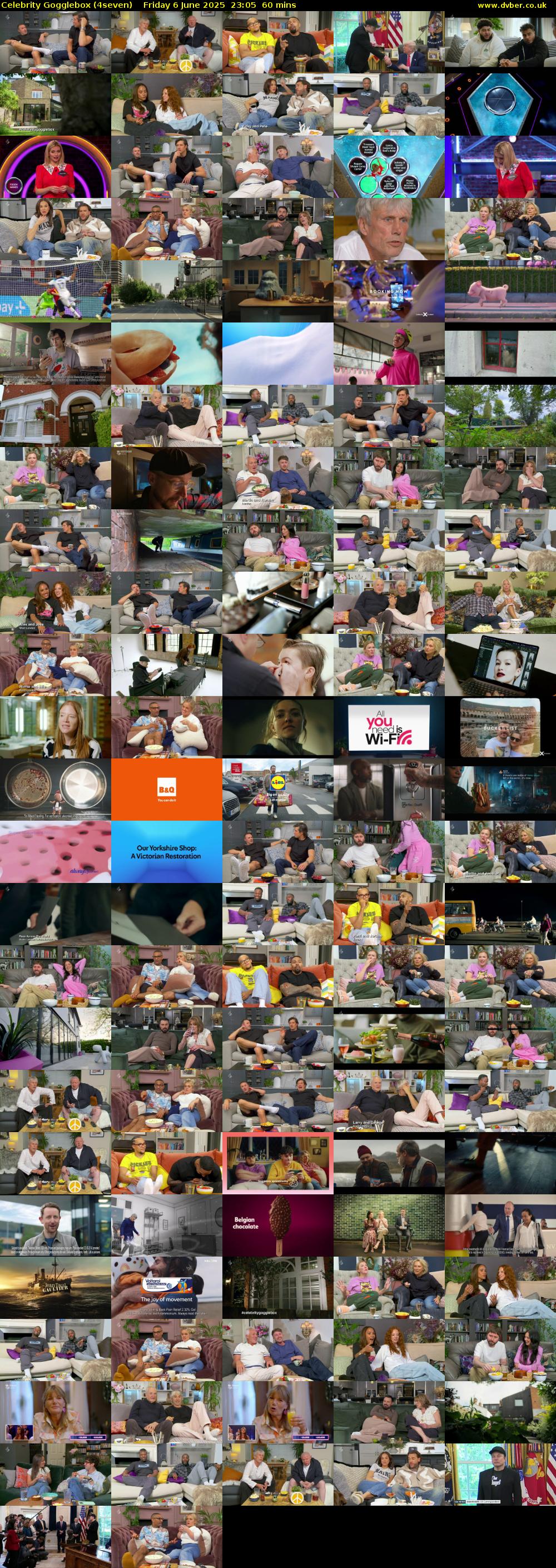 Celebrity Gogglebox (4seven) Friday 6 June 2025 23:05 - 00:05