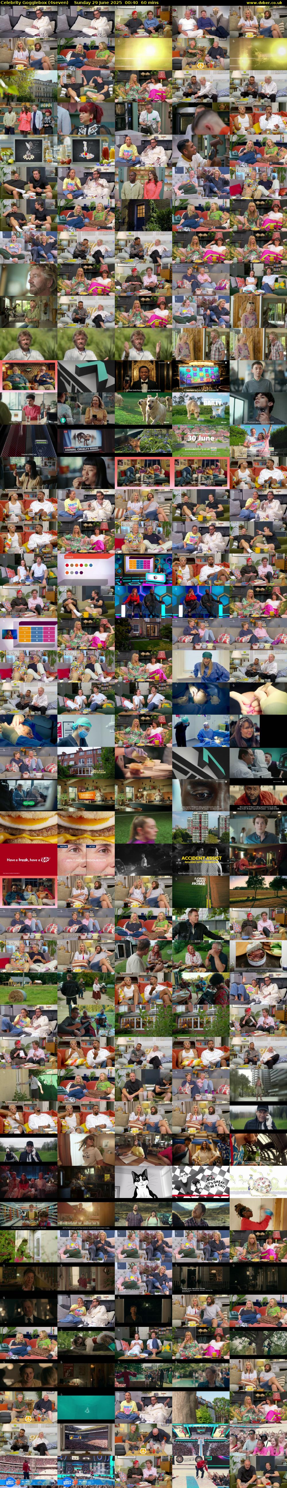 Celebrity Gogglebox (4seven) Sunday 29 June 2025 00:40 - 01:40