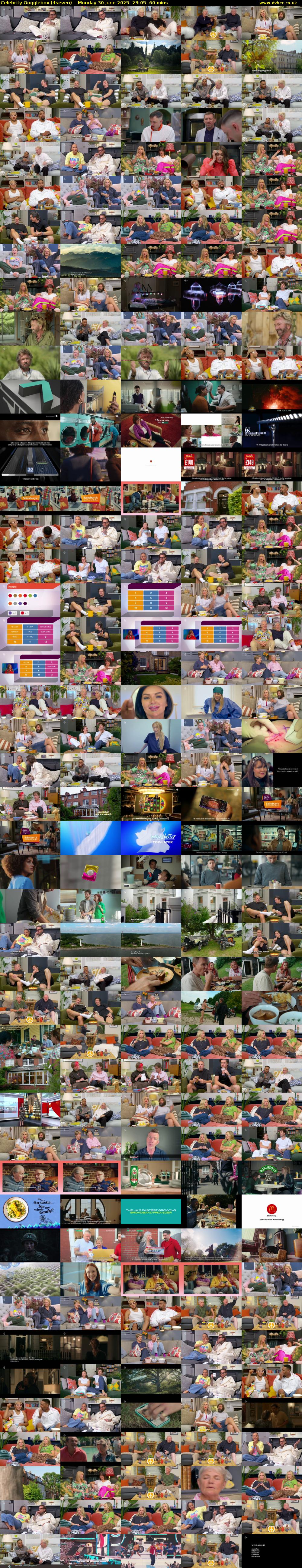 Celebrity Gogglebox (4seven) Monday 30 June 2025 23:05 - 00:05