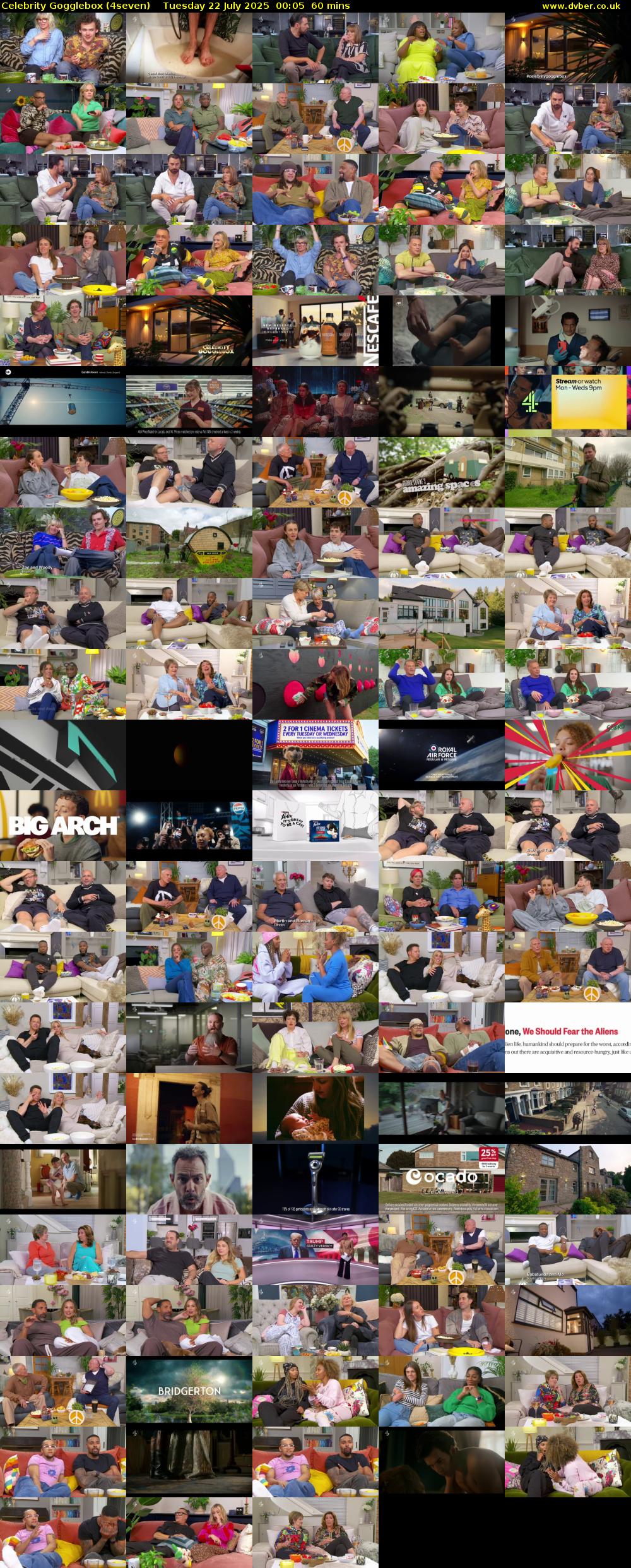 Celebrity Gogglebox (4seven) Tuesday 22 July 2025 00:05 - 01:05