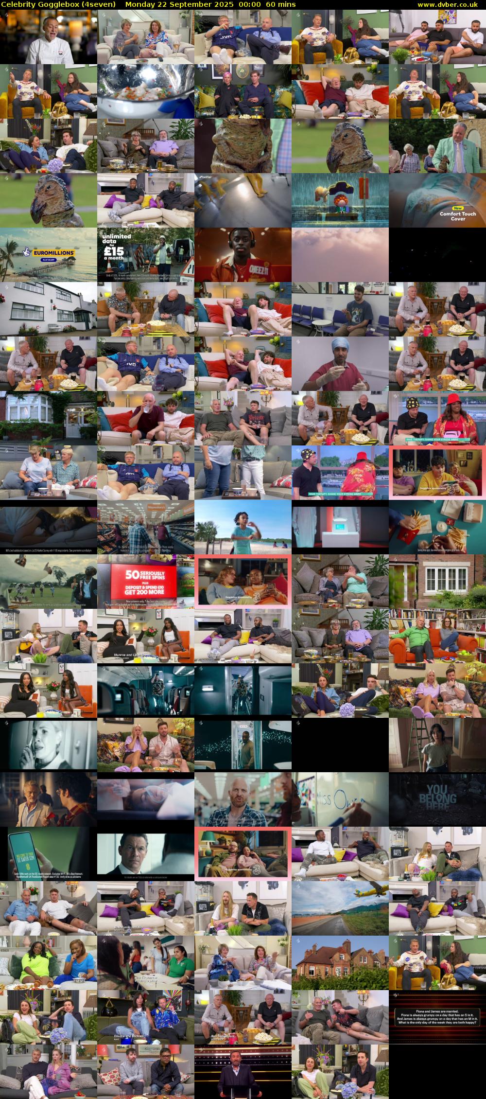 Celebrity Gogglebox (4seven) Monday 22 September 2025 00:00 - 01:00