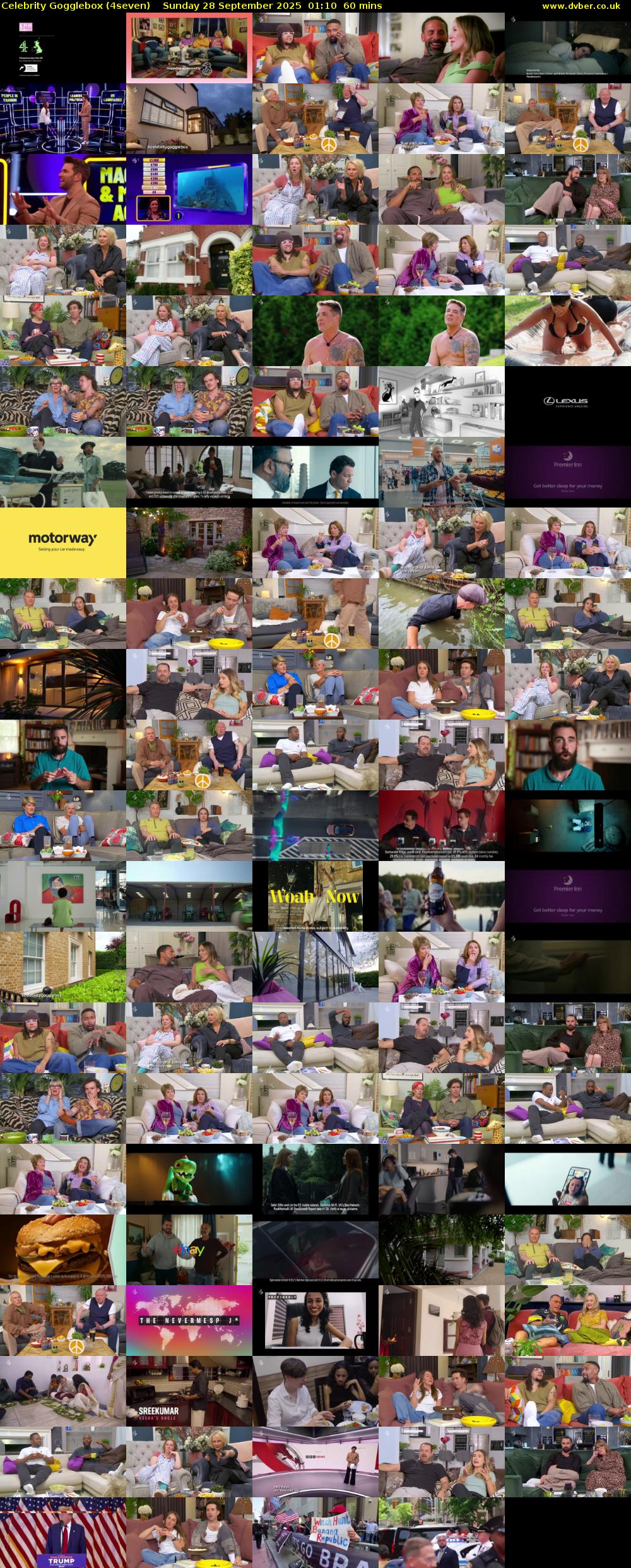 Celebrity Gogglebox (4seven) Sunday 28 September 2025 01:10 - 02:10