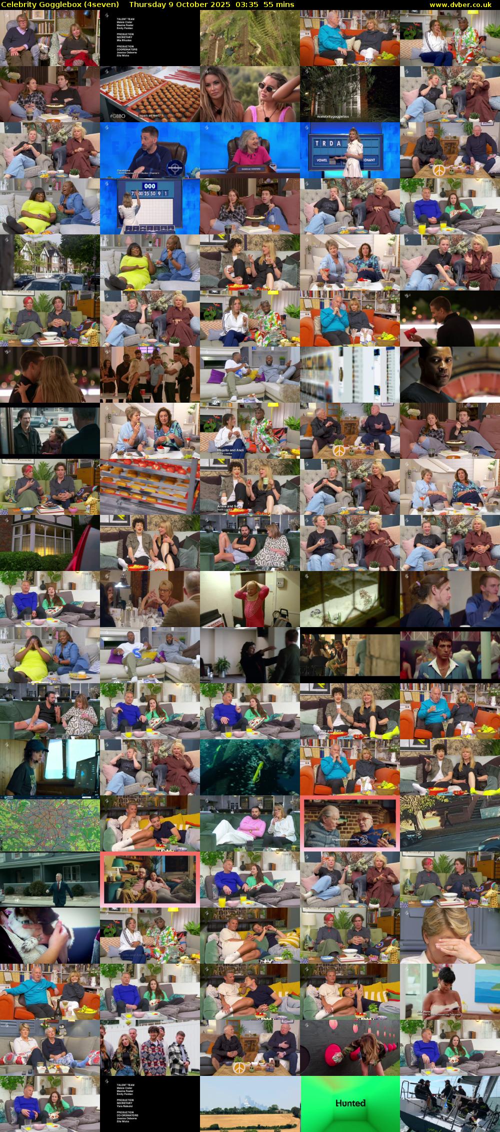 Celebrity Gogglebox (4seven) Thursday 9 October 2025 03:35 - 04:30