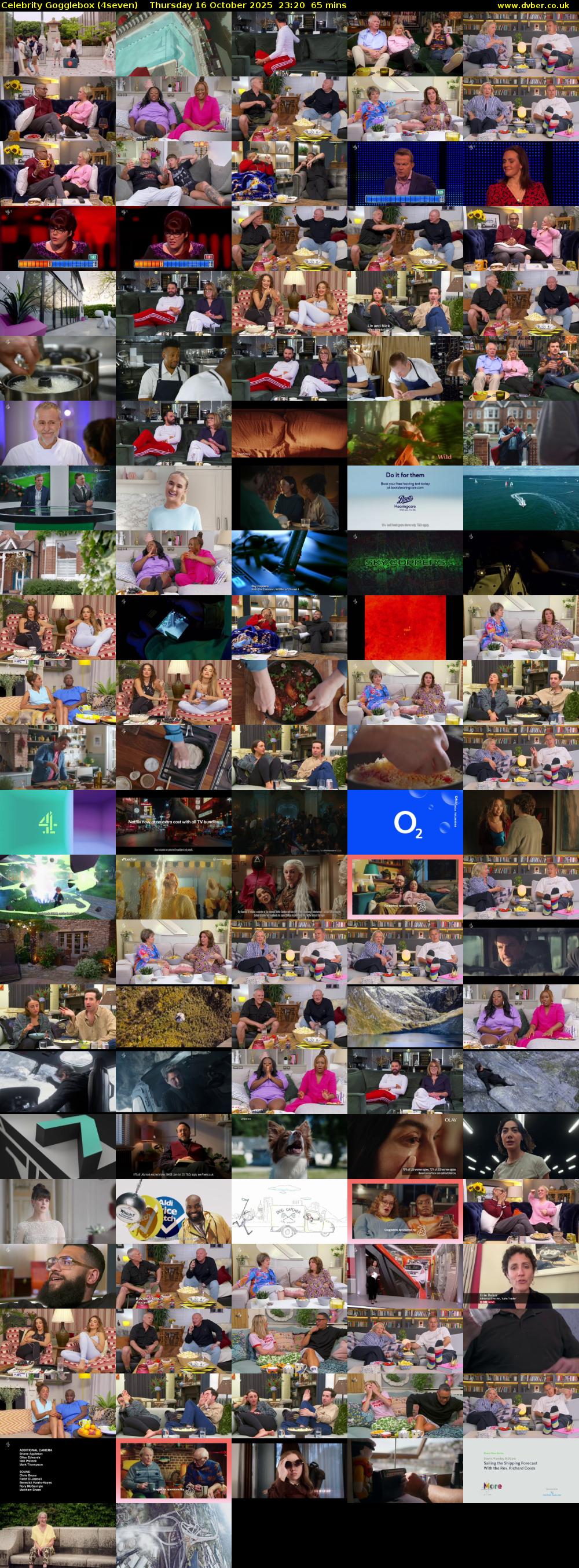 Celebrity Gogglebox (4seven) Thursday 16 October 2025 23:20 - 00:25