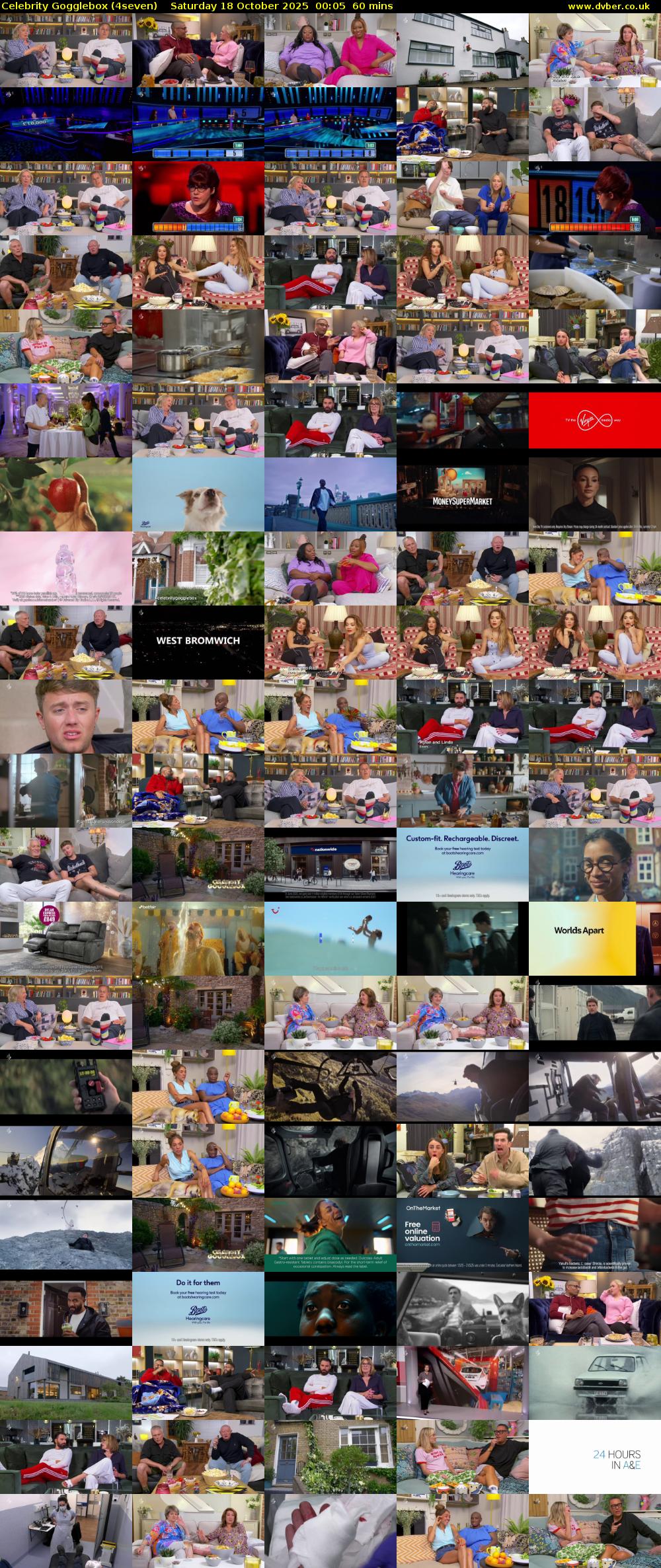 Celebrity Gogglebox (4seven) Saturday 18 October 2025 00:05 - 01:05