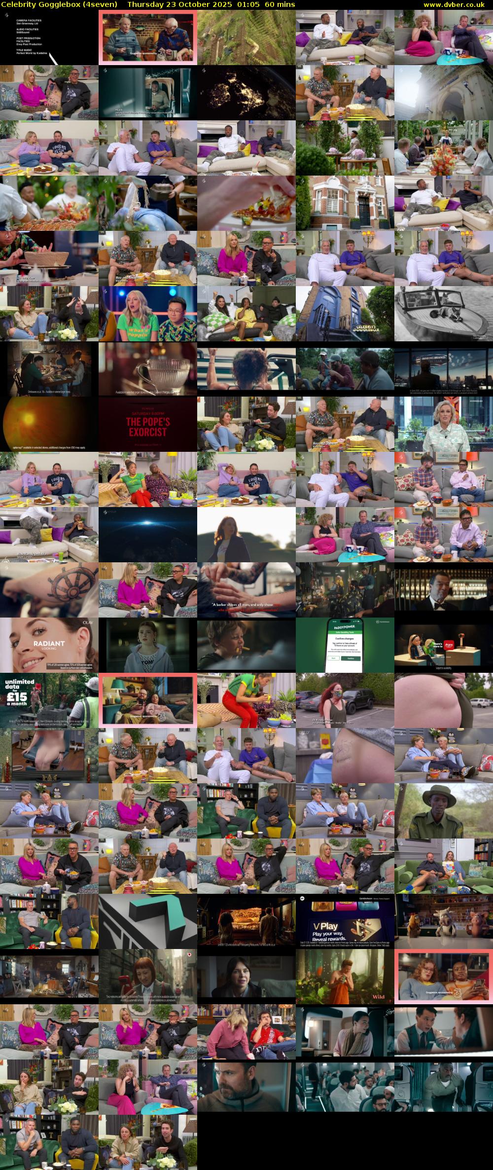 Celebrity Gogglebox (4seven) Thursday 23 October 2025 01:05 - 02:05