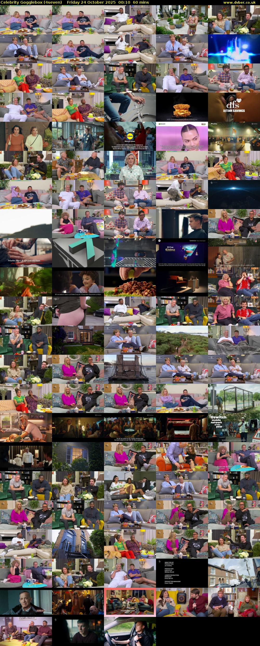 Celebrity Gogglebox (4seven) Friday 24 October 2025 00:10 - 01:10