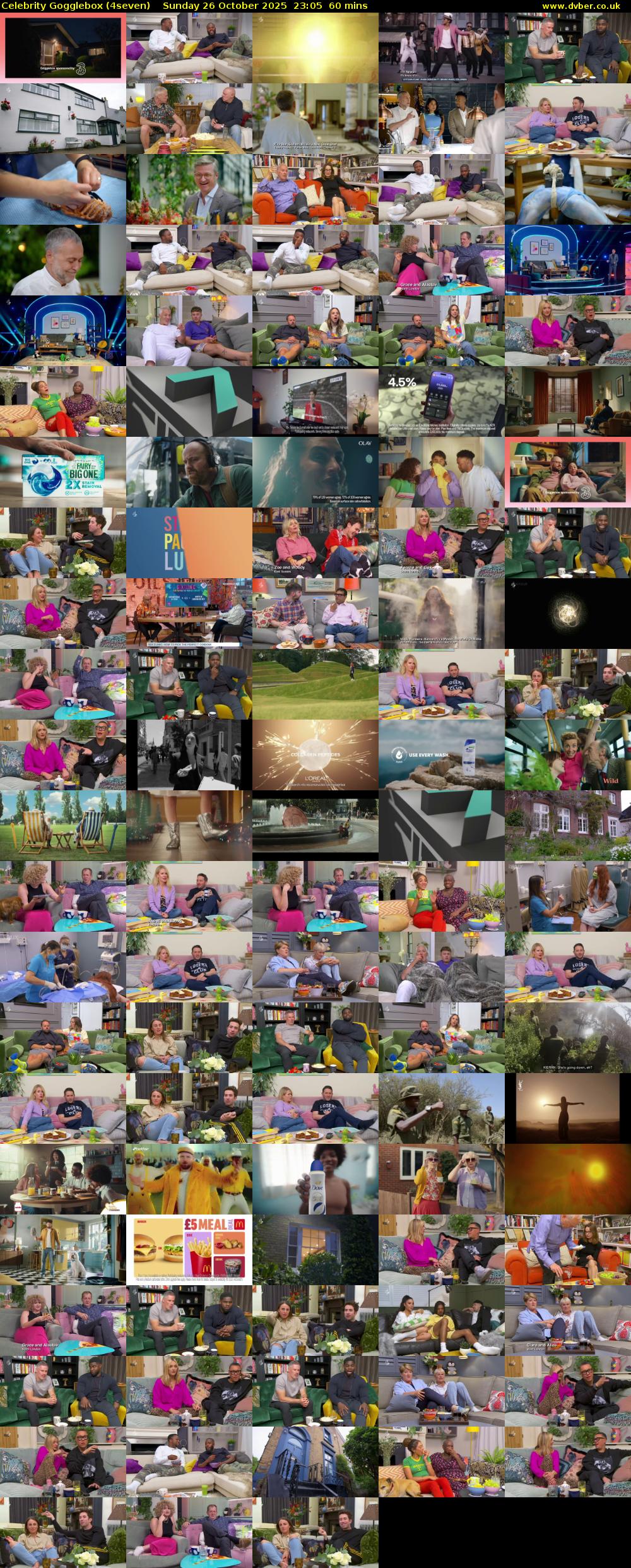 Celebrity Gogglebox (4seven) Sunday 26 October 2025 23:05 - 00:05
