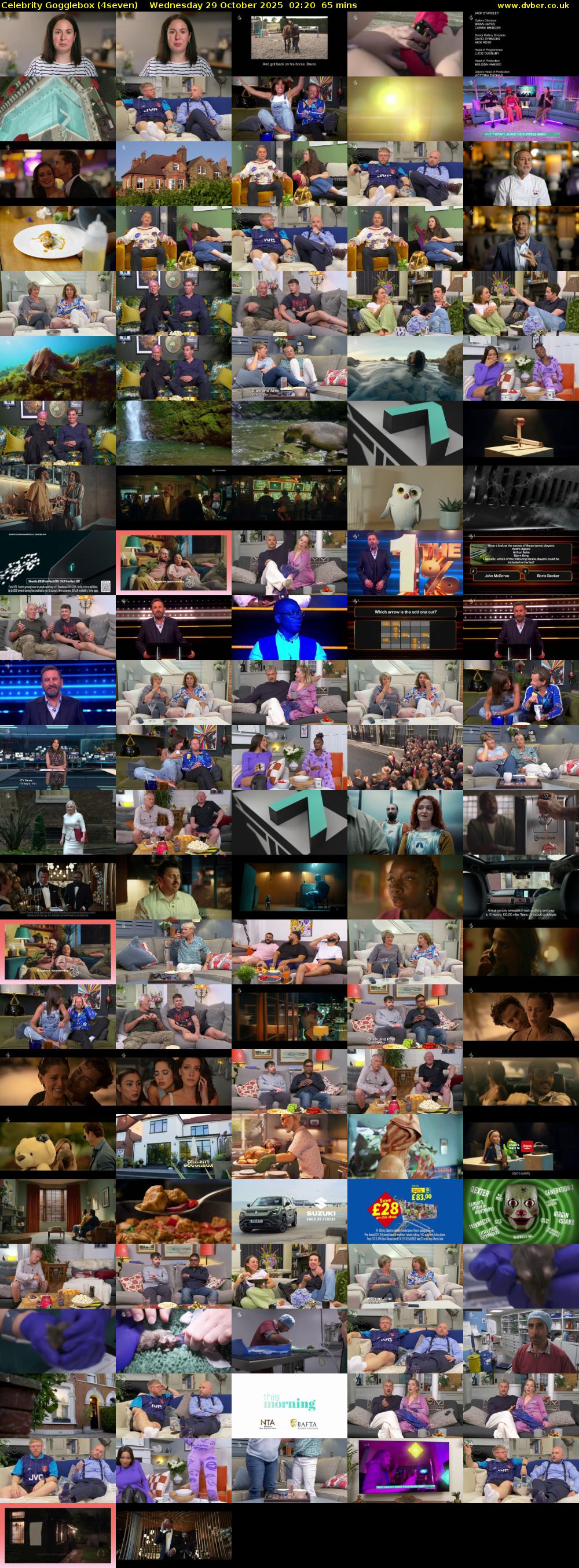 Celebrity Gogglebox (4seven) Wednesday 29 October 2025 02:20 - 03:25