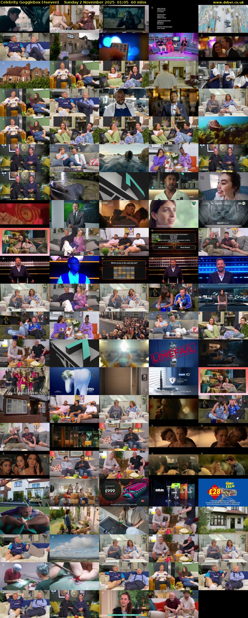 Celebrity Gogglebox (4seven) Sunday 2 November 2025 01:05 - 02:05