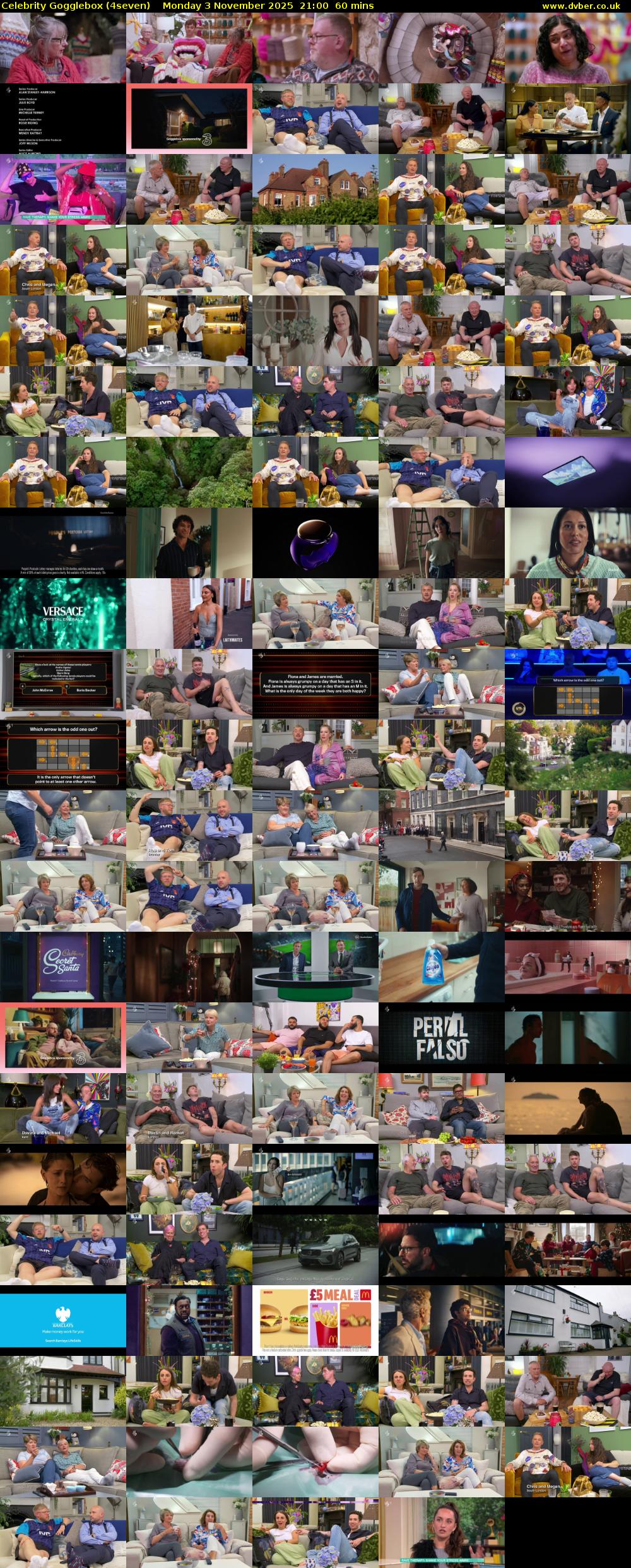 Celebrity Gogglebox (4seven) Monday 3 November 2025 21:00 - 22:00