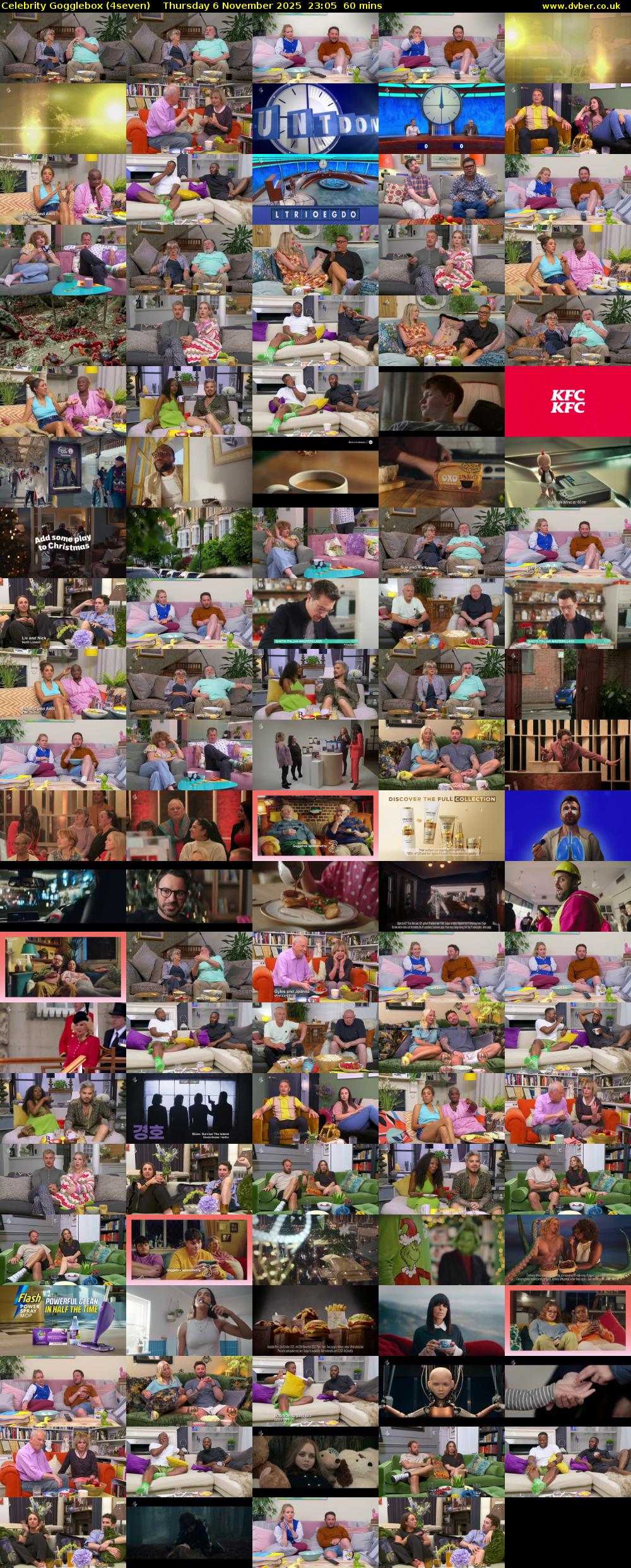 Celebrity Gogglebox (4seven) Thursday 6 November 2025 23:05 - 00:05