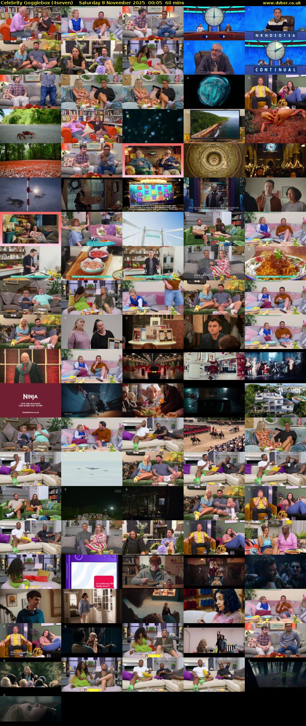 Celebrity Gogglebox (4seven) Saturday 8 November 2025 00:05 - 01:05