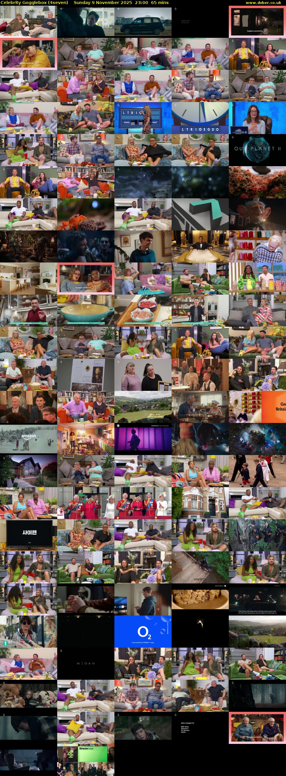 Celebrity Gogglebox (4seven) Sunday 9 November 2025 23:00 - 00:05