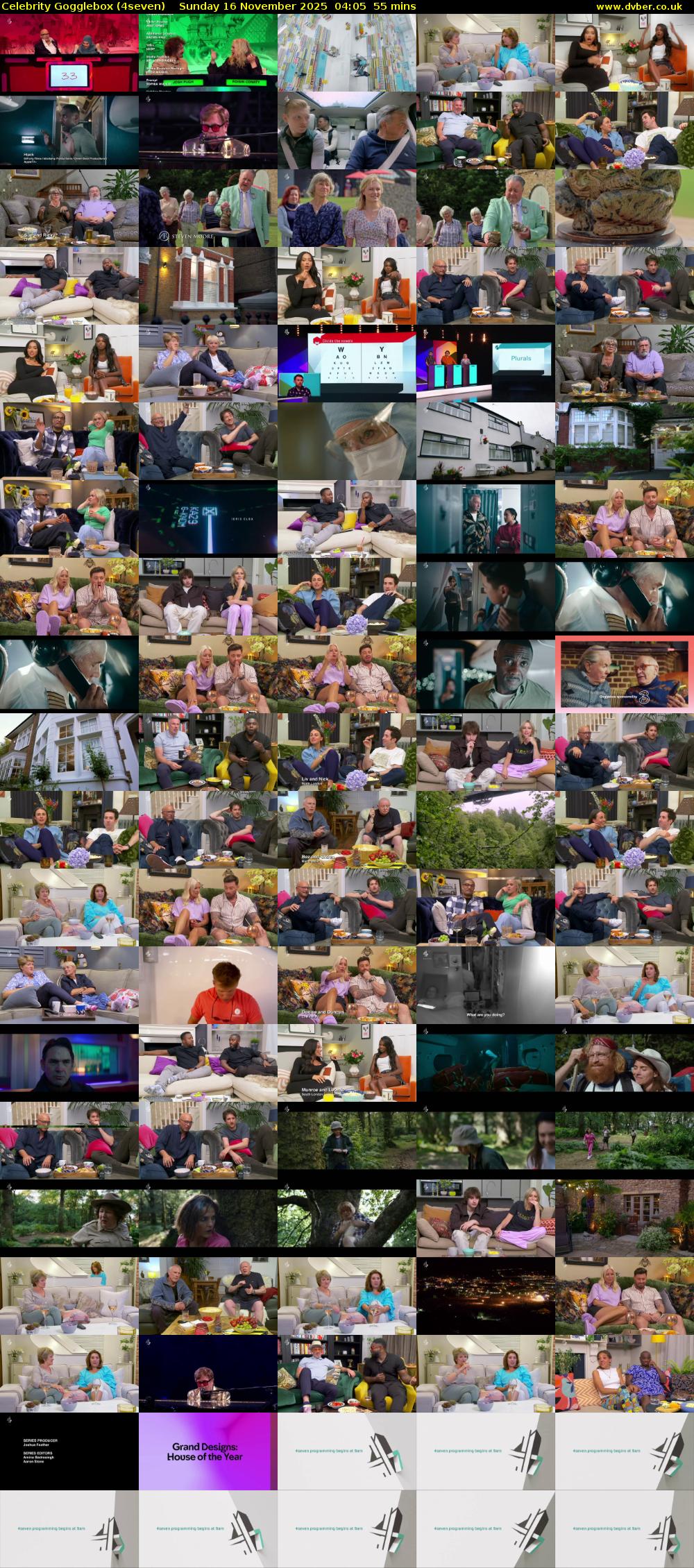 Celebrity Gogglebox (4seven) Sunday 16 November 2025 04:05 - 05:00